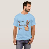 Hund: Geweiht übererregt Goofy. T-Shirt (Vorne ganz)
