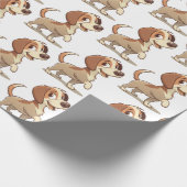 Hund "Gib mir deine Pfote" Geschenkpapier (Ecke)