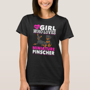 Hund Girls Miniatur Pinscher Damenfresken Pinacote T-Shirt