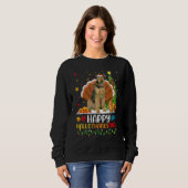 Hund Glücklicher Airedale Terrier Hund Hellothan Sweatshirt (Vorne ganz)