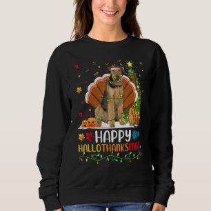 Hund   Glücklicher Airedale Terrier Hund Hellothan Sweatshirt