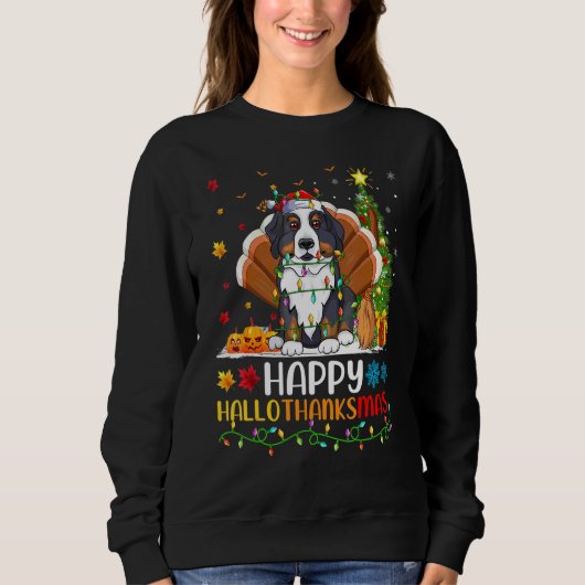 Hund   Glücklicher Berner Sennenhund Hellothanksma Sweatshirt (Vorderseite)