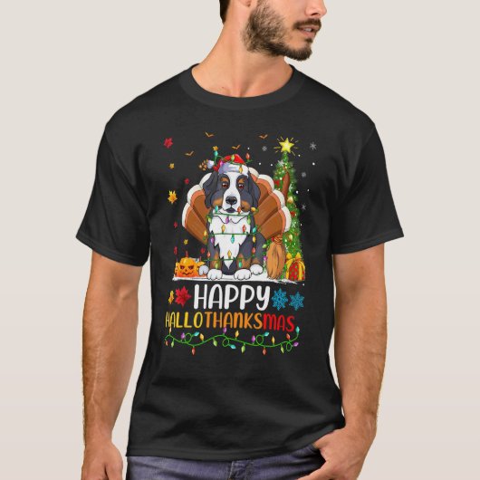 Hund   Glücklicher Berner Sennenhund Hellothanksma T-Shirt (Vorderseite)