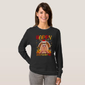 Hund Glücklicher Cocker Spaniel Hund Hellothanksm T-Shirt (Vorne ganz)