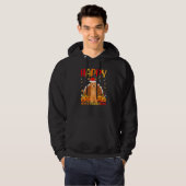 Hund  Glücklicher Goldendoodle-Hund Hellothanksmas Hoodie (Vorne ganz)