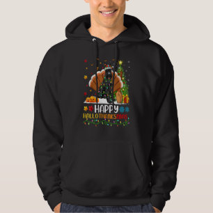 Hund Glücklicher Riesenschnauzer Hund Hellothank Hoodie