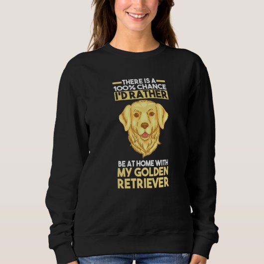 Hund Golden Retriever Sweatshirt (Vorderseite)