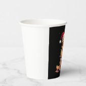 Hund Golden Retriever Weihnachten Weihnachten Weih Pappbecher (Rechts)