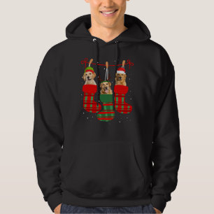 Hund Golden Retriever Weihnachtssocken Hoodie