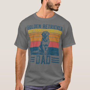 Hund Golden Vater Vintag Golden Retriever Vater T-Shirt