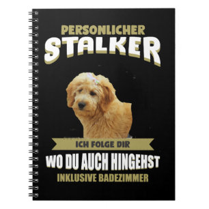 Hund Goldendoodle Goldendoodle Hundwelpen Notizblock