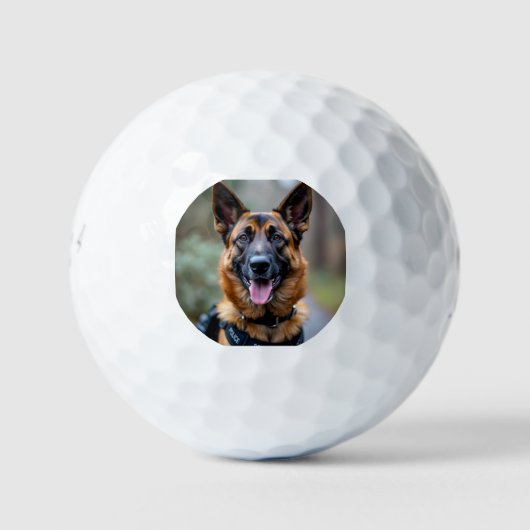 Hund Golfball (Vorderseite)