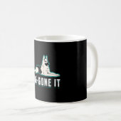Hund-Gone-Hunde Vintagen Funny Kaffeetasse (VorderseiteRechts)
