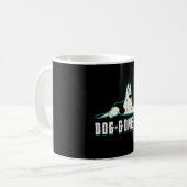 Hund-Gone-Hunde Vintagen Funny Kaffeetasse (Vorderseite Links)