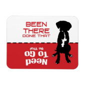 Hund Gone Potty Magnet - lass den Hund aus (Horizontal)