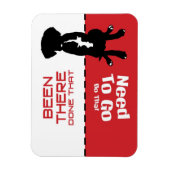 Hund Gone Potty Magnet - lass den Hund aus (Vertikal)