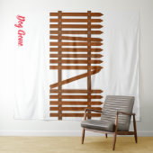 Hund Gone Wandteppich (Beispiel (Horizontal))