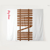 Hund Gone Wandteppich (Vorderseite (Horizontal))