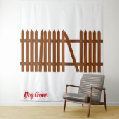 Hund Gone Wandteppich (Beispiel)