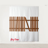 Hund Gone Wandteppich (Vorderseite)