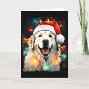 Hund Great Pyrenees Weihnachten Karte