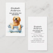 Hund Groomer Golden Retriever Visitenkarte (Vorne/Hinten)