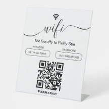 Hund Grooming Business Signieren Kostenloses WiFi-