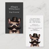 Hund Grooming Niedlicher Bulldog Visitenkarte (Vorne/Hinten)