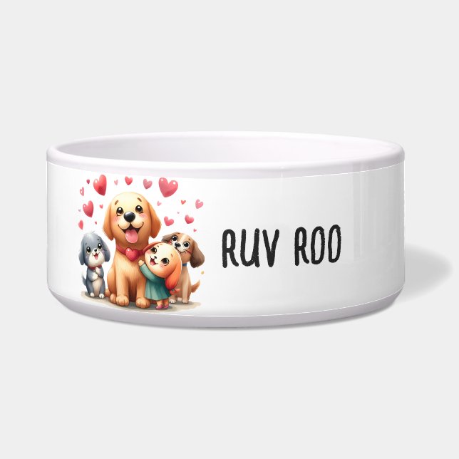 Hund - Große Pet Bowls Napf (Vorderseite)