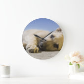 Hund Große Wanduhr (Zuhause)