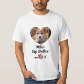 Hund großen Bruder Foto personalisiert T - Shirt (Vorderseite)