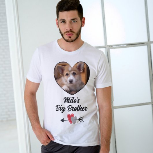 Hund großen Bruder Foto personalisiert T - Shirt