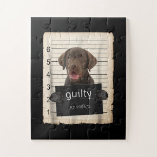 Hund  Guilty Chocolate Labrador Bad Dog Puzzle
