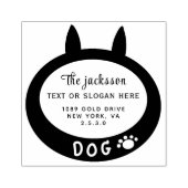 HUND GUMMISTEMPEL (Prägung)