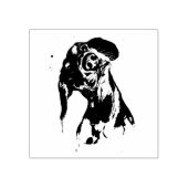 Hund Gummistempel (Prägung)