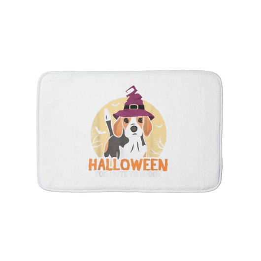 Hund Halloween Badematte (Vorderseite)