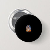 Hund Halloween Basset Hound Kürbislaterne Pumpkin Button (Vorne & Hinten)