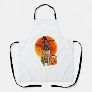 Hund Halloween Bloodhound Jack O Lantern Kürbis T- Schürze