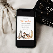 Hund Halloween Einladung Happy Howloween