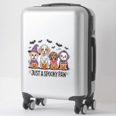 Hund Halloween nur eine Spooky Pfote Aufkleber (Koffer)