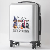 Hund Halloween nur eine Spooky Pfote Aufkleber (Koffer)