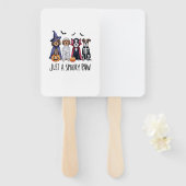 Hund Halloween nur eine Spooky Pfote Fächer (Vorne und Hinten)