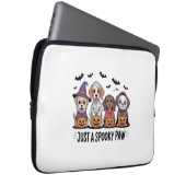 Hund Halloween nur eine Spooky Pfote Laptopschutzhülle (Vorne Rechts)