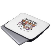 Hund Halloween nur eine Spooky Pfote Laptopschutzhülle (Vorne Knopf)