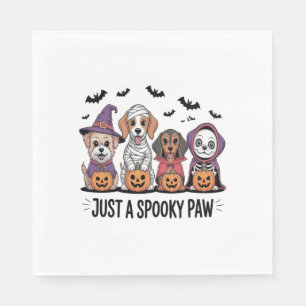 Hund Halloween nur eine Spooky Pfote Serviette