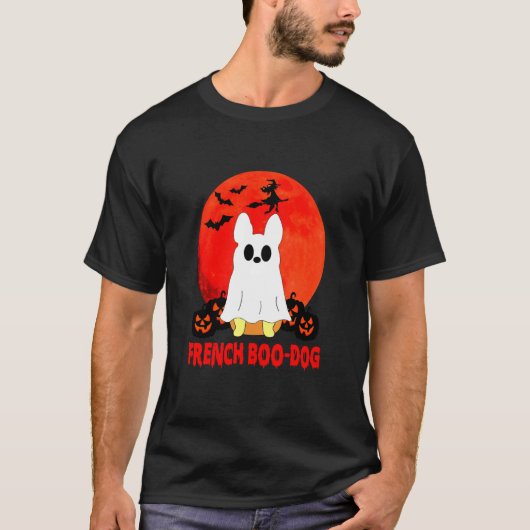 Hund Halloween T-Shirt (Vorderseite)