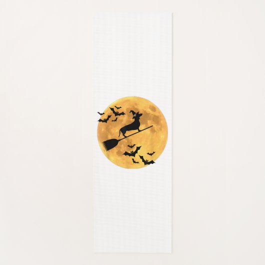 Hund Halloween Yogamatte (Vorderseite)