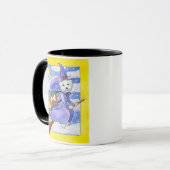 Hund Halloweens Westie Tasse (Vorderseite Links)