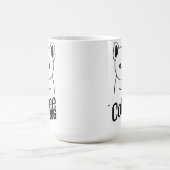 Hund halten eine Tasse sagt Coffee Dog (Mittel)