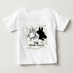 Hund-Handpuppen-Schatten-Spiele Vintage Baby T-shirt
